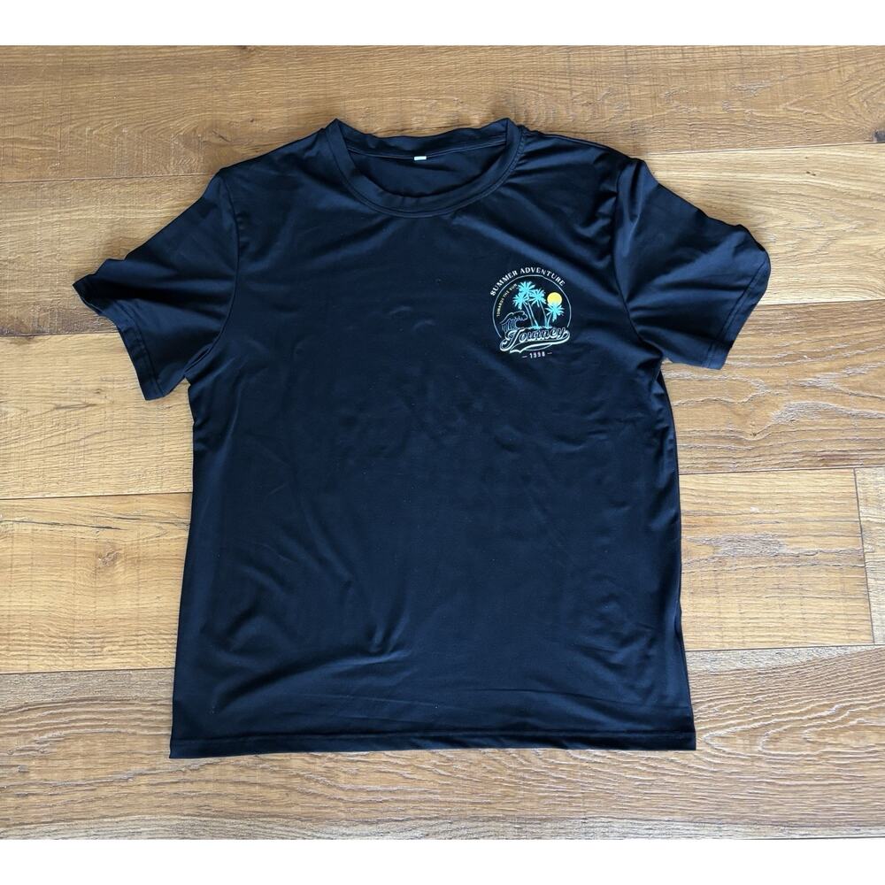 Vintage Style Journey 1998 Palm Tree Wave Graphic T-Shirt